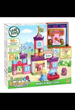 LeapFrog LeapBuilders Shapes and Music Castle Learning Block Toy all pieces